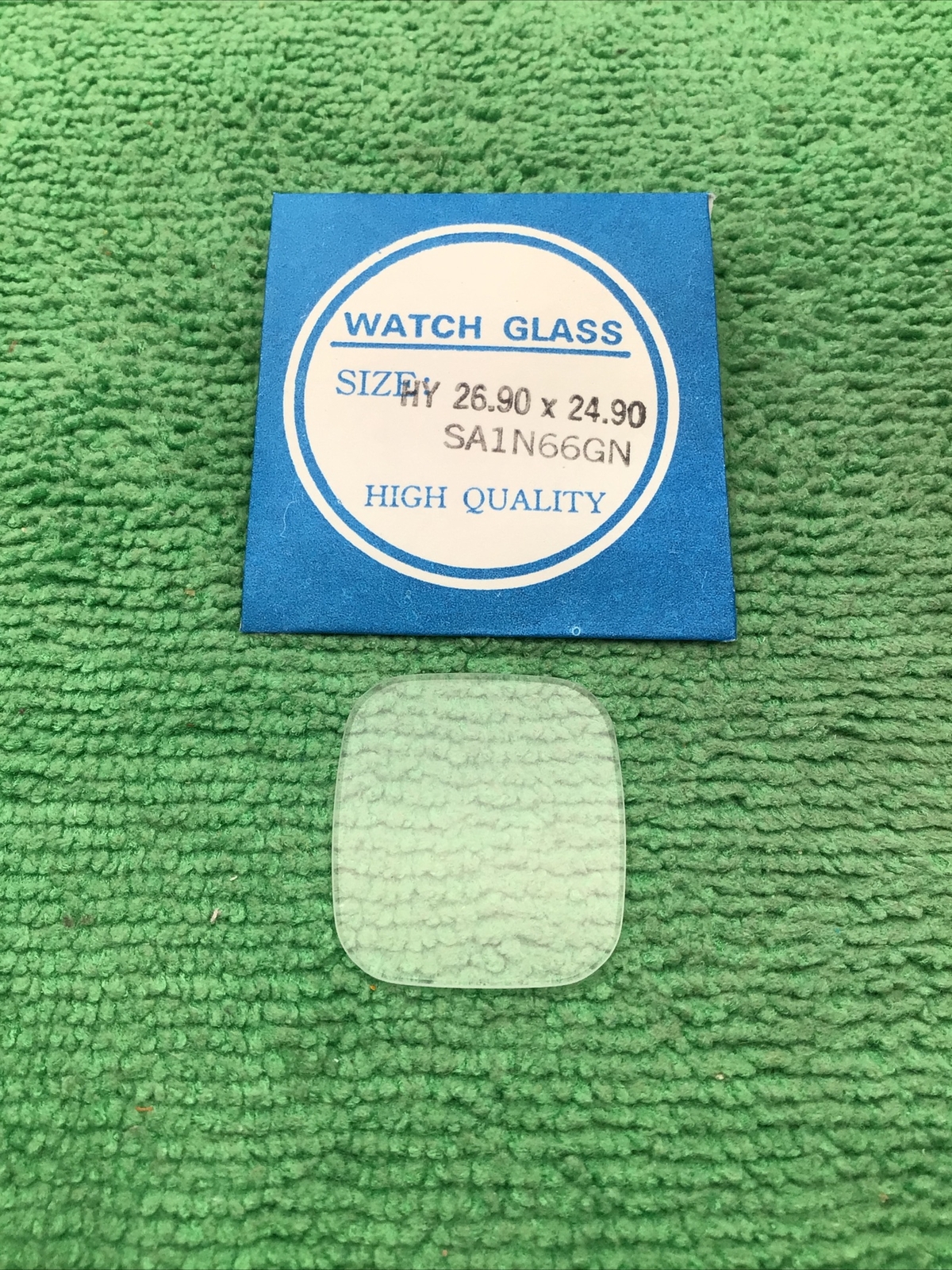 Seiko Watch Crystal SA1N66GN, HY 26.90 x 24.90, NOS