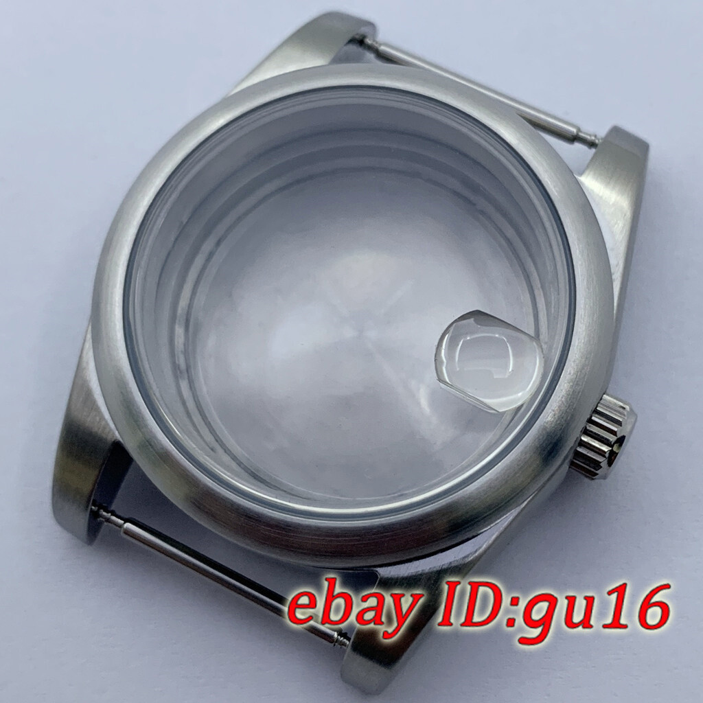 36mm/40mm Brushed sapphire watch case fit NH35 NH36 ETA2824/2836 Miyota8215 821A