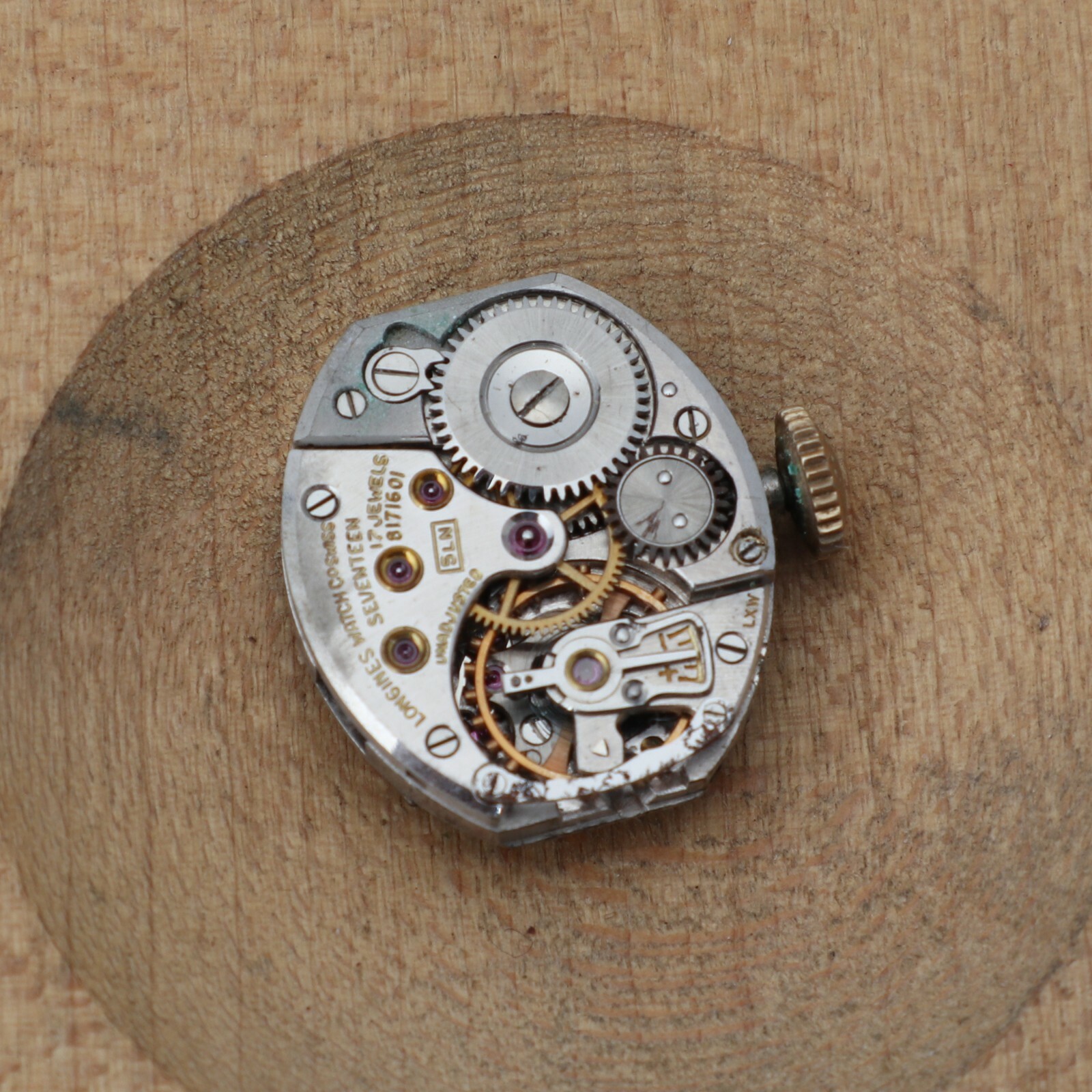 Vintage Longines 5LN Movement Dial Hands Watchmakers Parts Repairs Spares