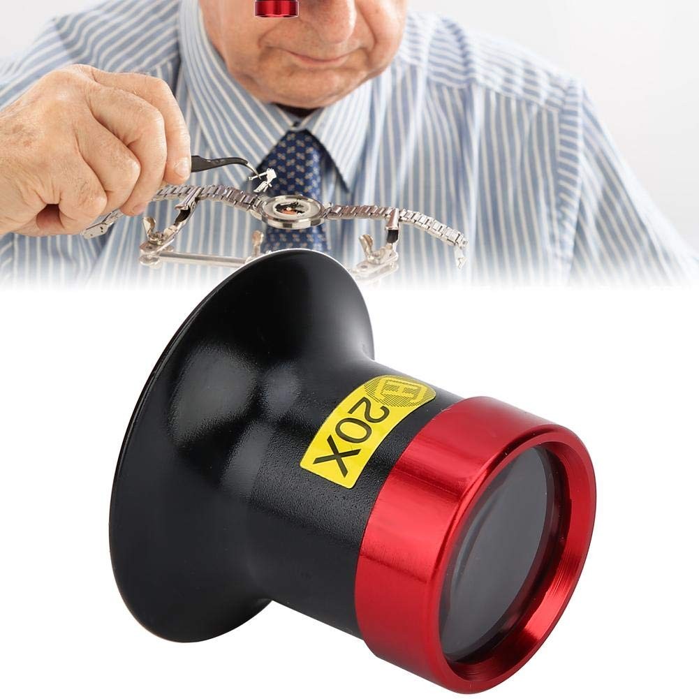 Pongnas JewelersLoupe, Watchmakers Inspection Loupe Magnifier, Metal & Sapphire