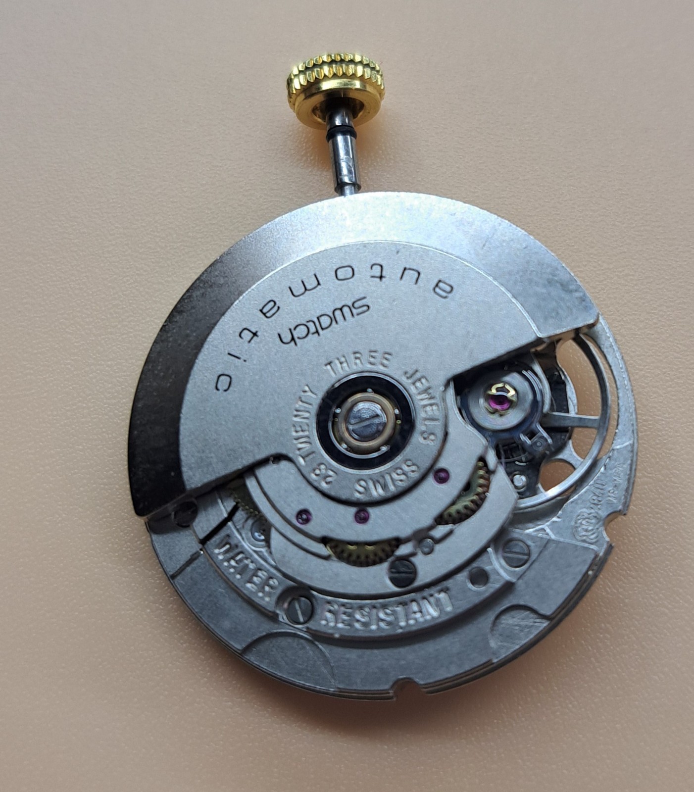 ETA 2840 Watch Movement Swatch 1991-1997 For Parts 23 Jewels