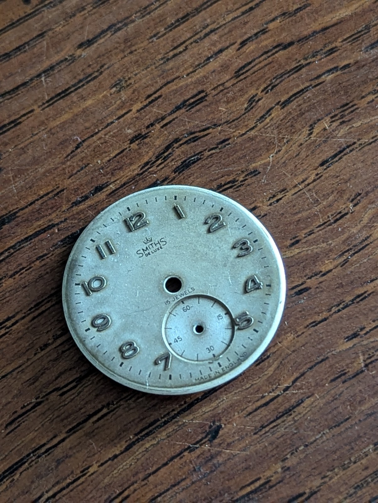 Smiths DeLuxe Watch Dial, Everest Range, Good Condition, 29mm #P25