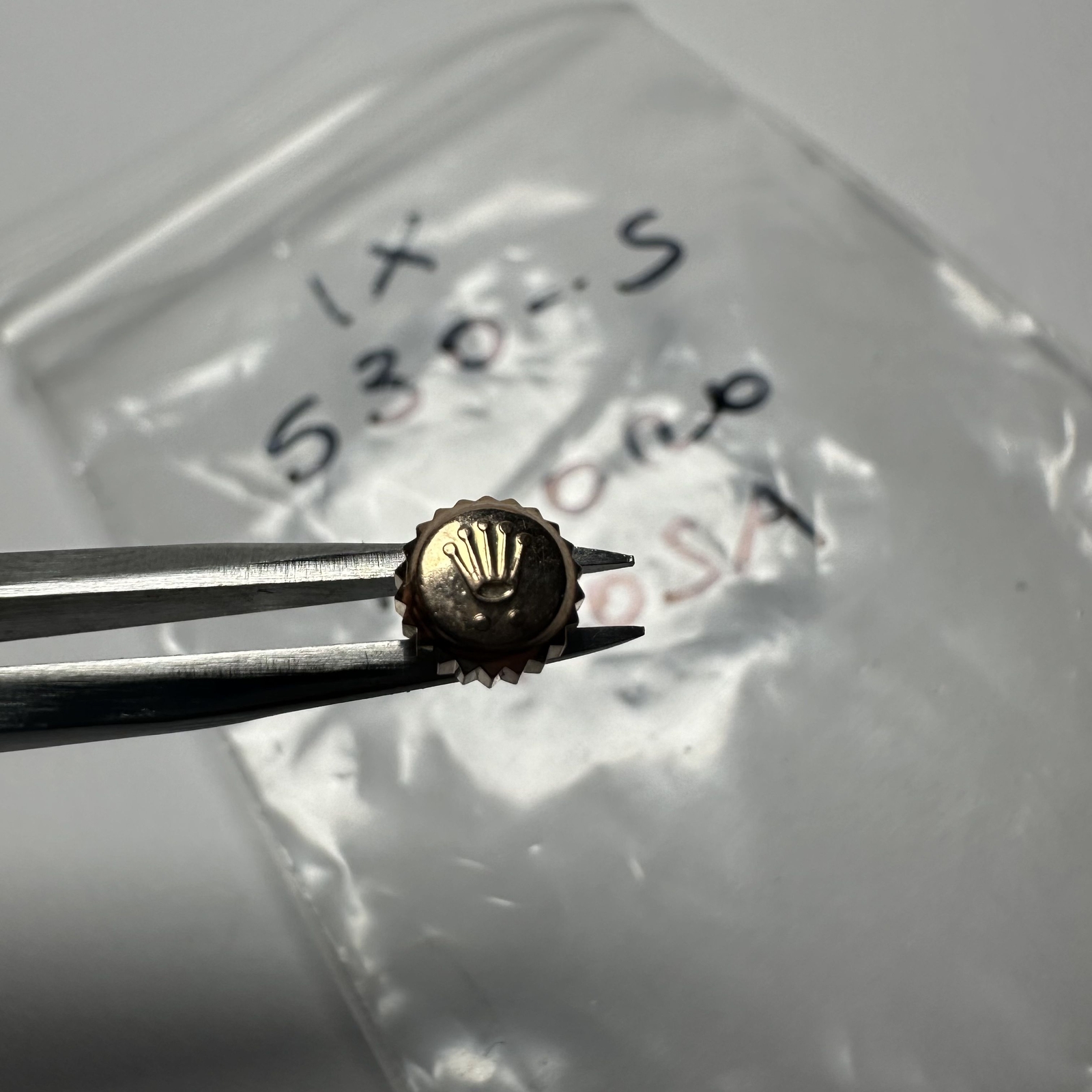 Rolex Rare Pink Crown 530-5 503 5 5mm Used Rose Vintage Fits 5030 Tube