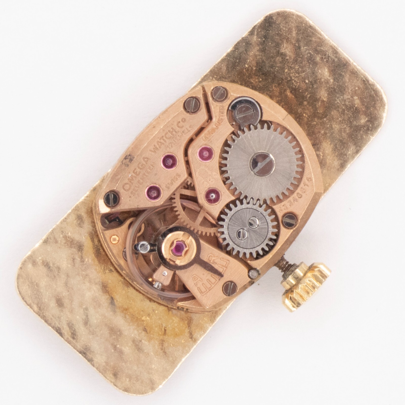 Vintage Omega Caliber 484 17-Jewel Wristwatch Movement, Keeps Time