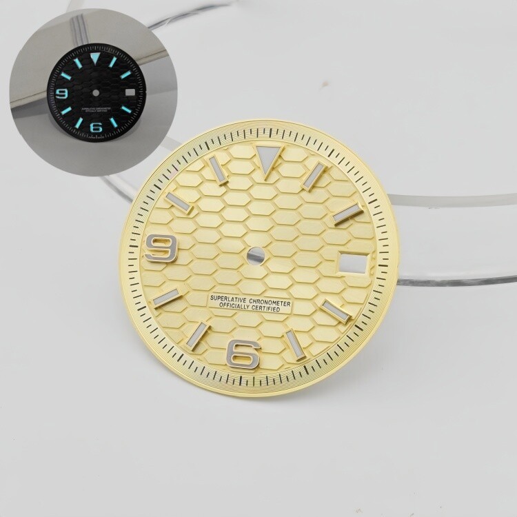 28.5mm 31mm Watch Dial blue Luminous fits NH35/NH36 movement Watch Parts