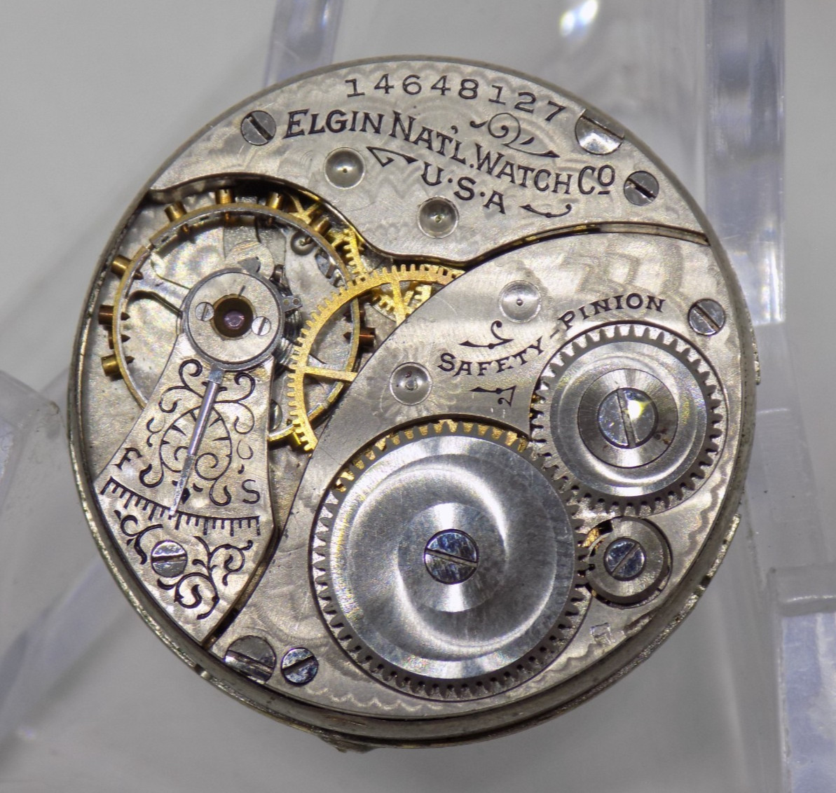 Elgin Natl. Watch Co. Grade 320 Model 2 0s Pocket 7J Watch Movement