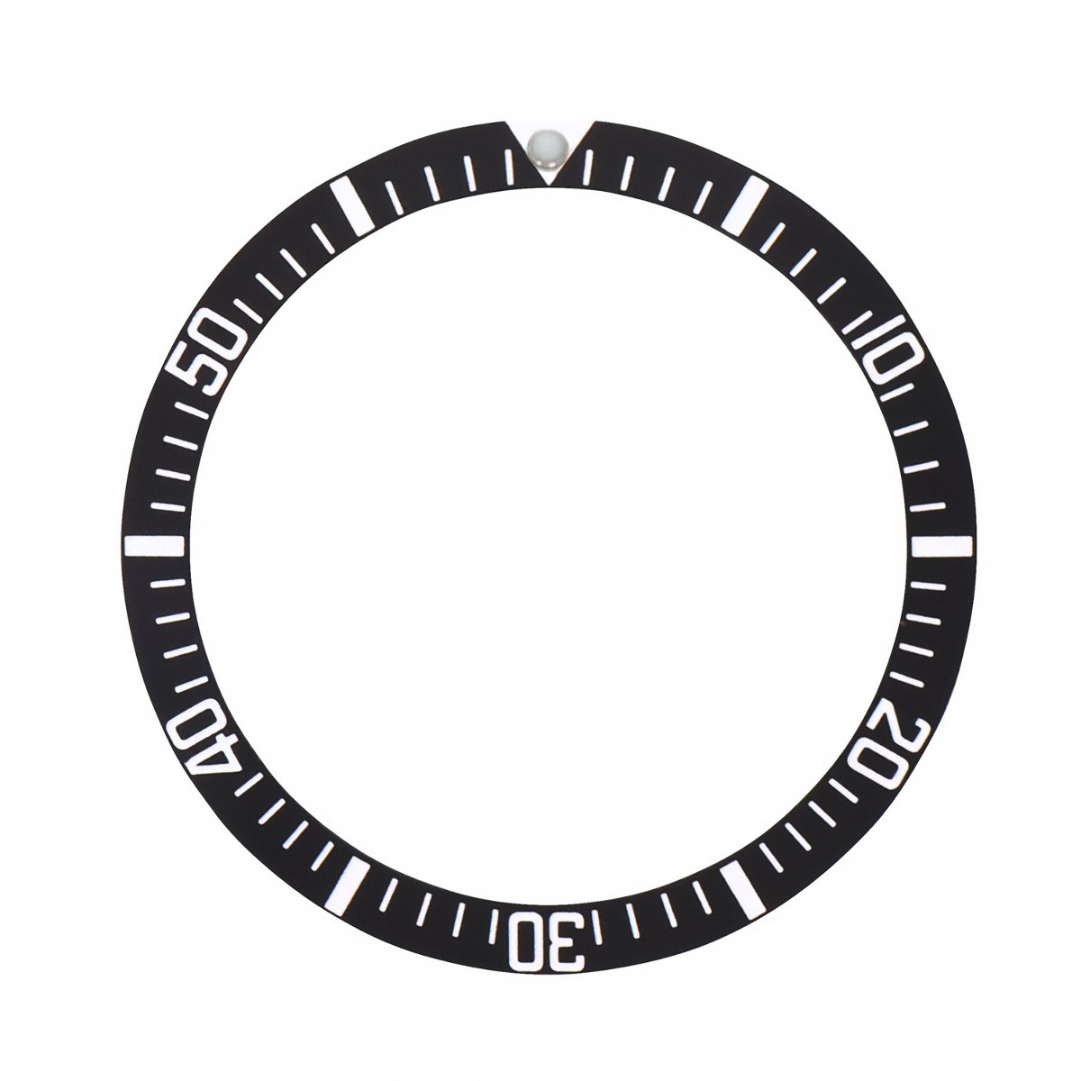 REPLACEMENT ALUMINUM BEZEL INSERT BLACK FOR WATCH 36.50MM X 30.40MM