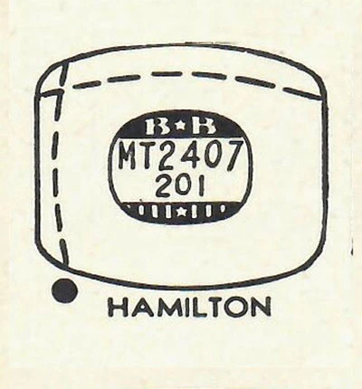 HAMILTON : BOLTON – Tonneau w/Radius Corners 24.0mm x 20.1mm