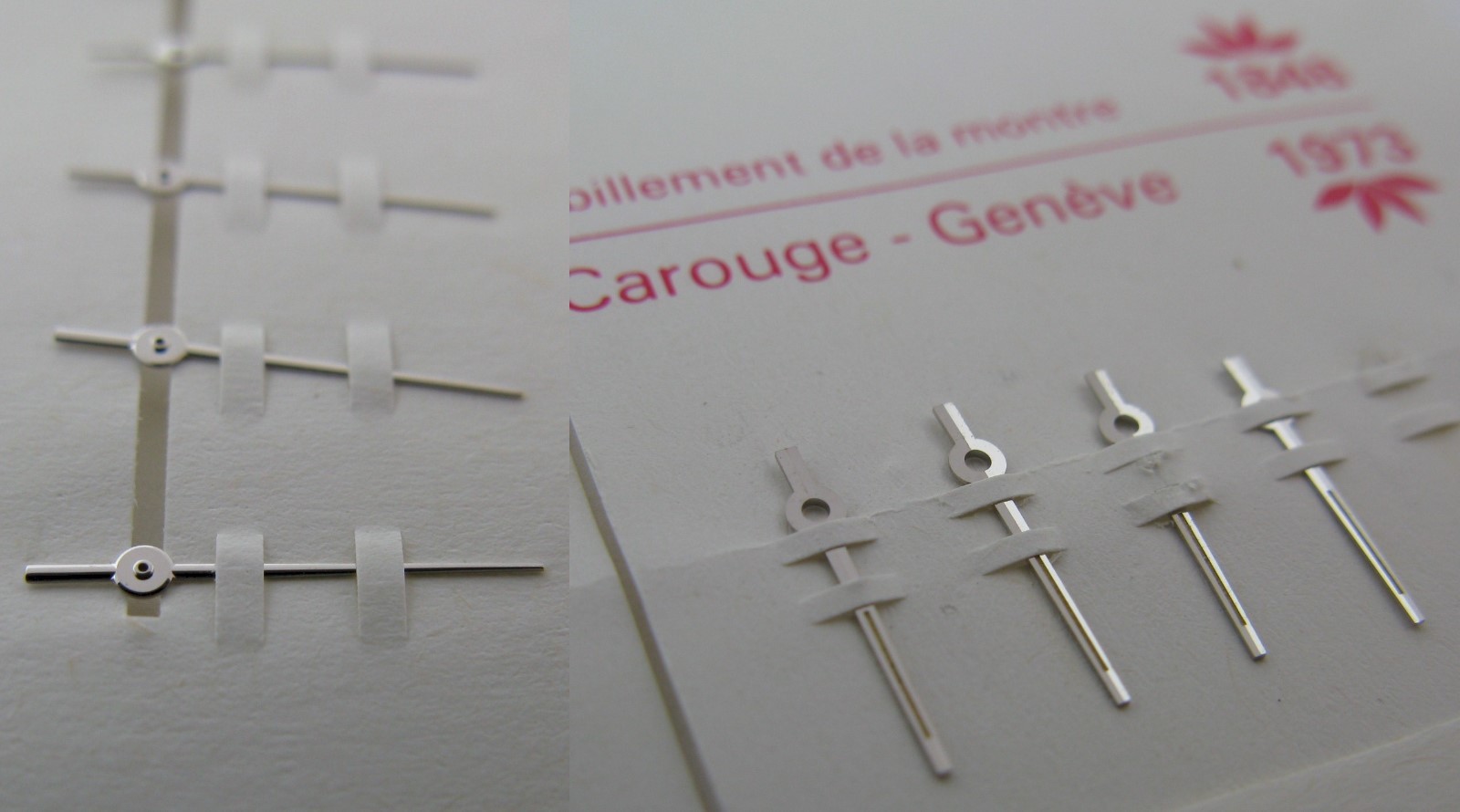 Rolex Watch 2135 part: genuine set of silver hand fit calibers 2130, 2030 & 2035