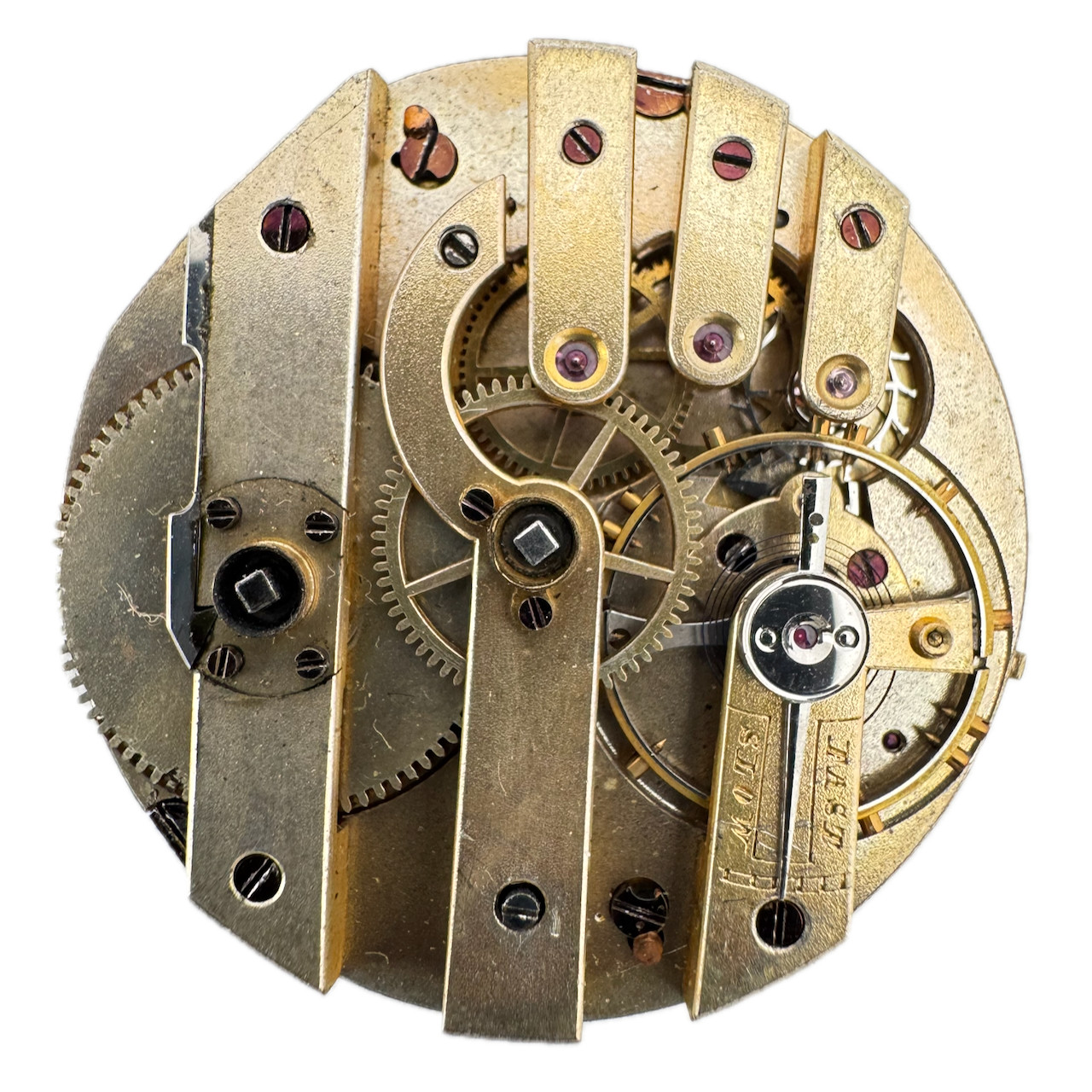Antique 34mm Cuende T. Freres Key Wind Cylinder Escapement Pocket Watch Movement