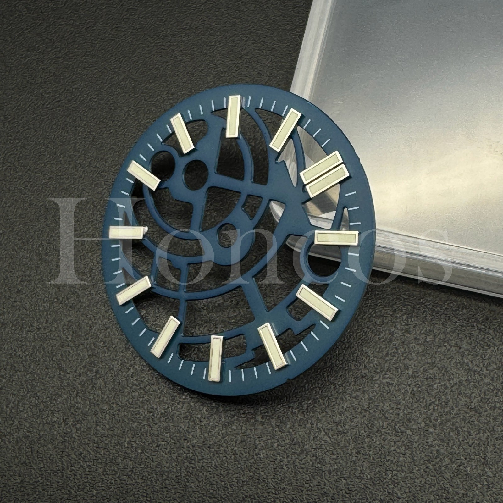 28.5mm Custom Made mods Watch Skeleton Dial Fits for NH70 Automatic Movement BL