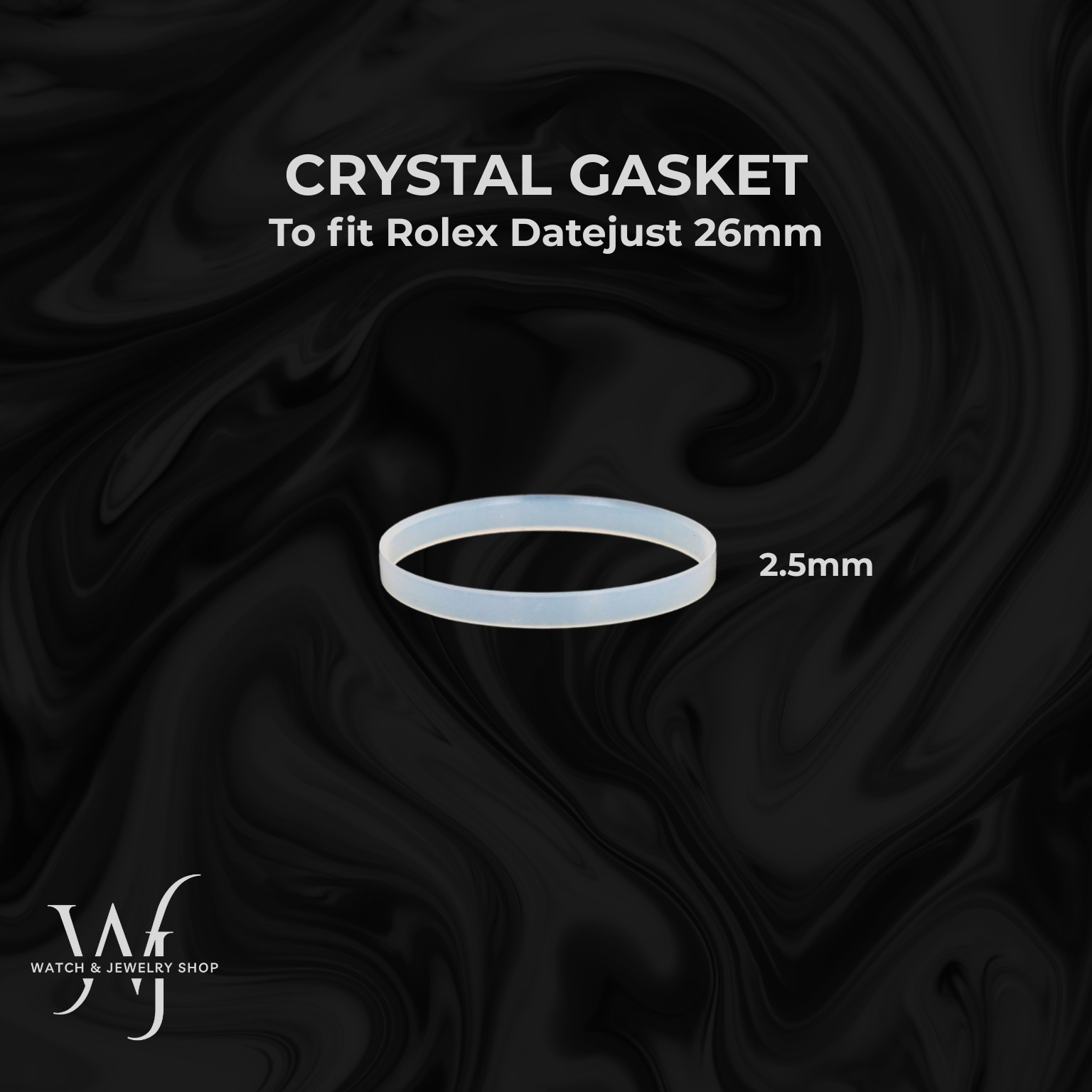 Crystal Gasket for Rolex Ladies Datejust Watch 2.5mm Height 6917 6916 69173 6917