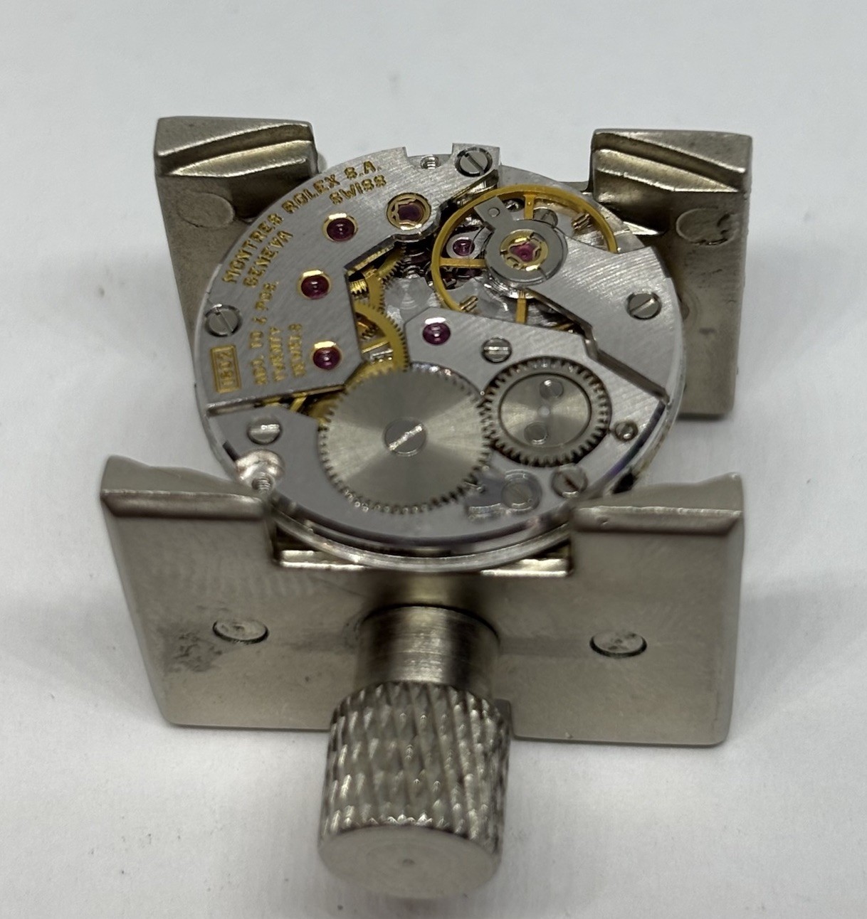 Authentic ROLEX CELLINI Cal. 1602 Movement Manual Wind Good Balance Not Running