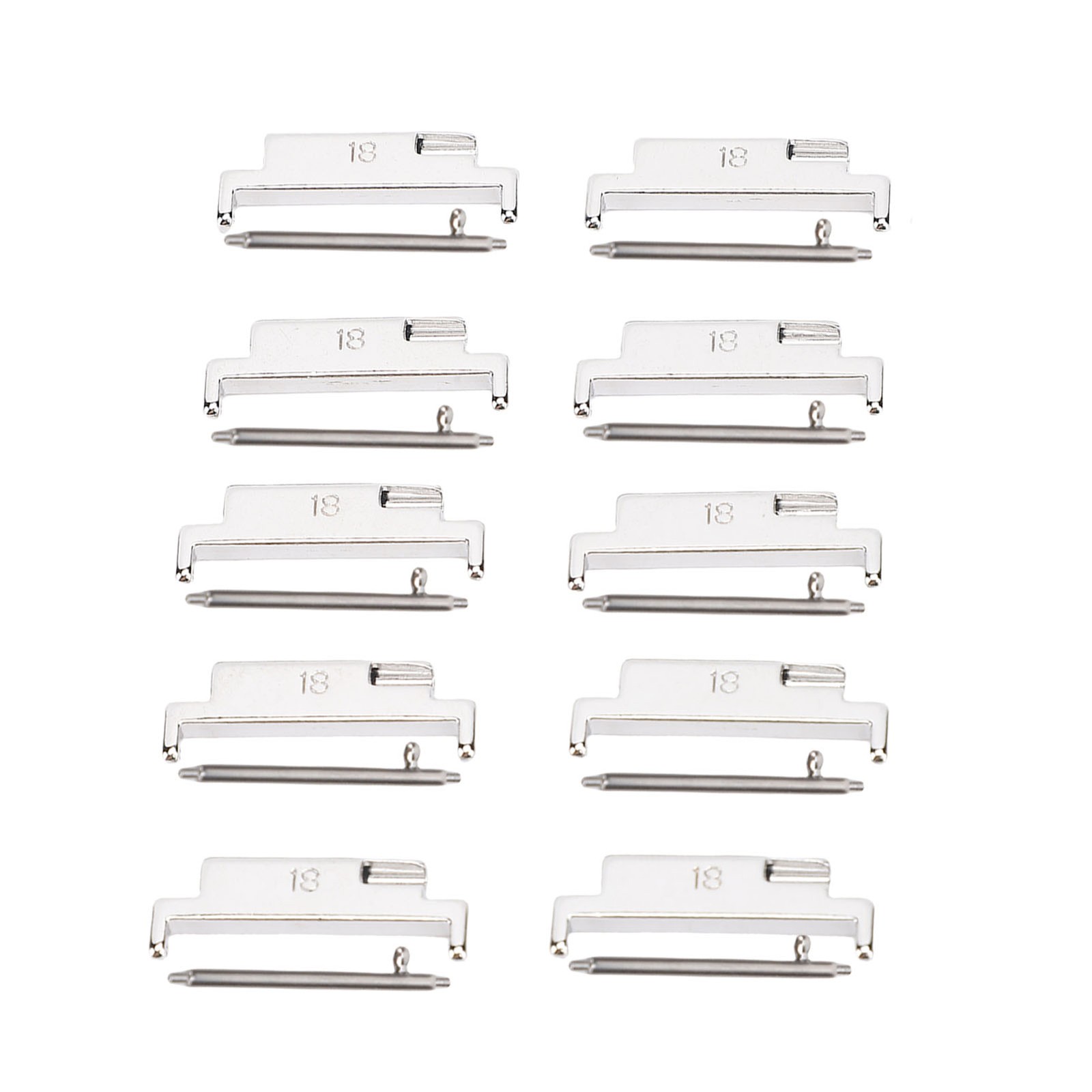 5 Pair Metal Watch Band Adapter Set For 18-22mm Watch Band Adapter
