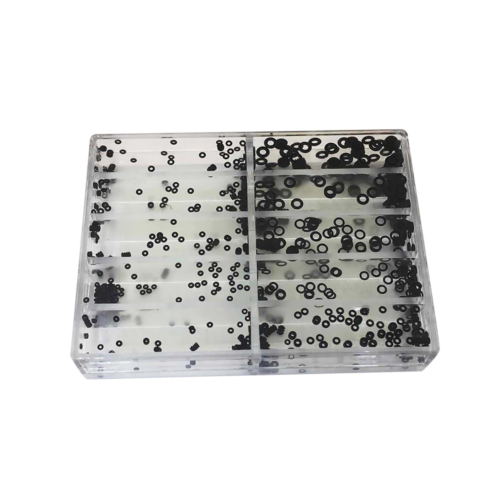 10 Size Waterproof Rubber O Ring Watch Crown Watch Head Ring Seal Gasket W/box V