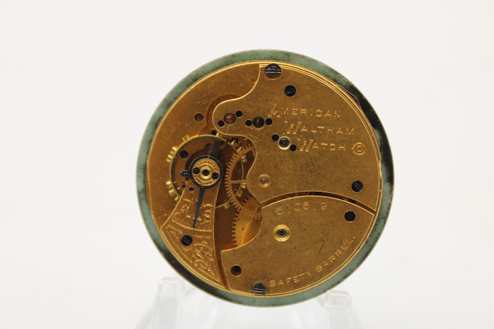 1891 WALTHAM POCKET WATCH MOVEMENT 5106191 GRADE: L 6s 11j (QB2)