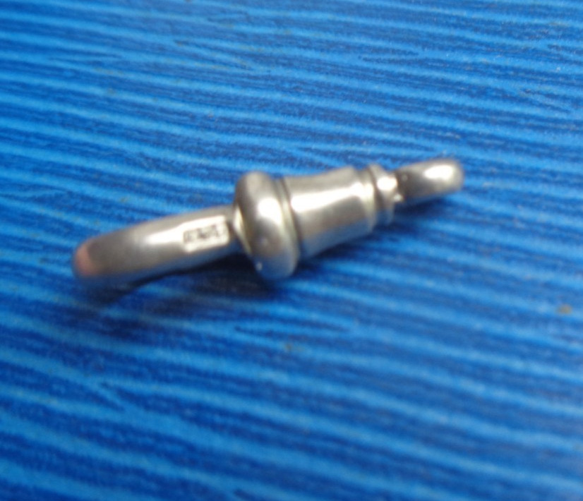Silver DOG CLIP Fastener Watch Chain etc maker BH Britton & Sons 1.3 gram