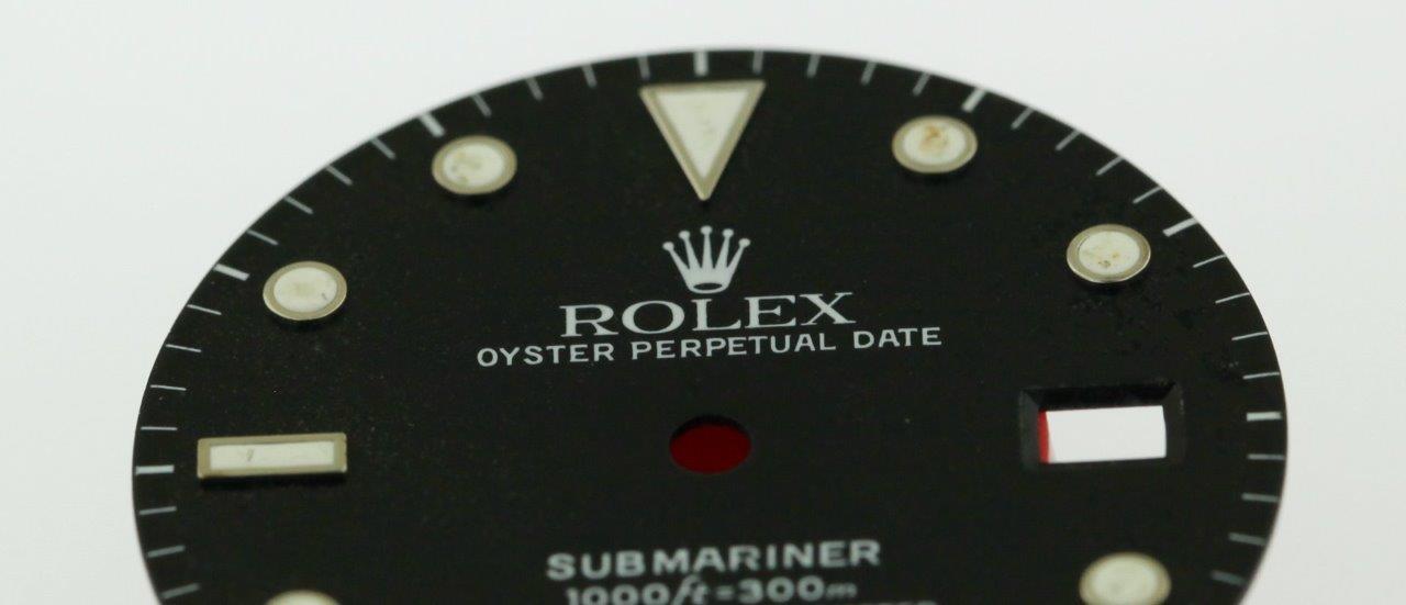 Original Men’s Rolex Submariner Date Gloss Black Gilt Dial 16800 16610 S/S #D44