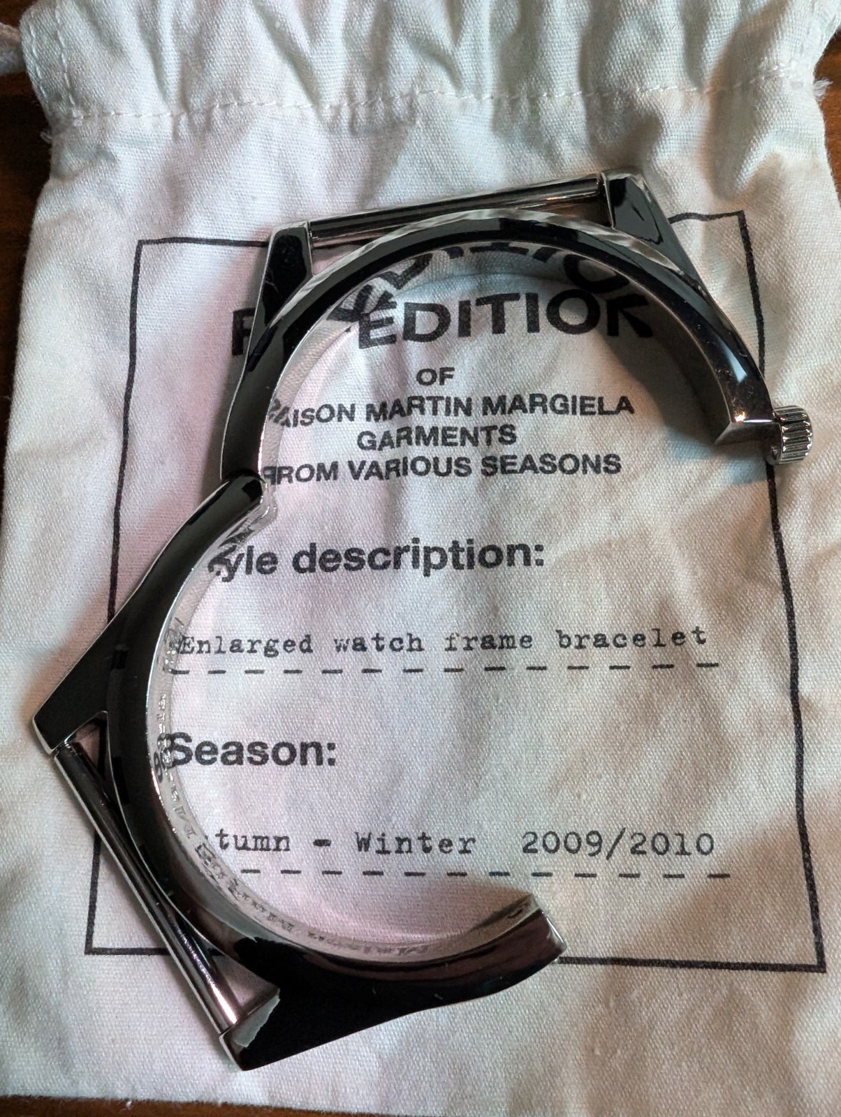 MAISON MARTIN MARGIELA X H&M RE-EDITION ENLARGED WATCH FRAME BRACELET