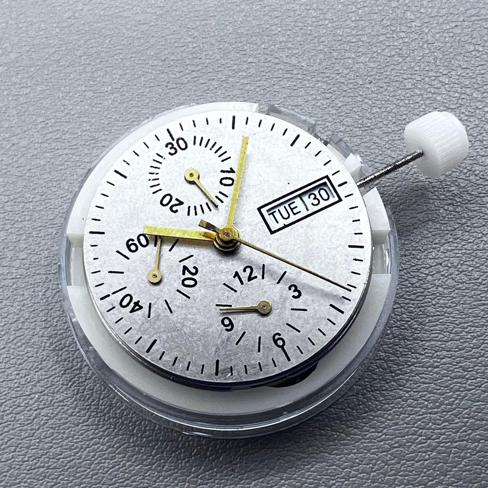 Chinese 7750 Automatic Chronograph Movement Day Date@3 ETA 7750 Configuration
