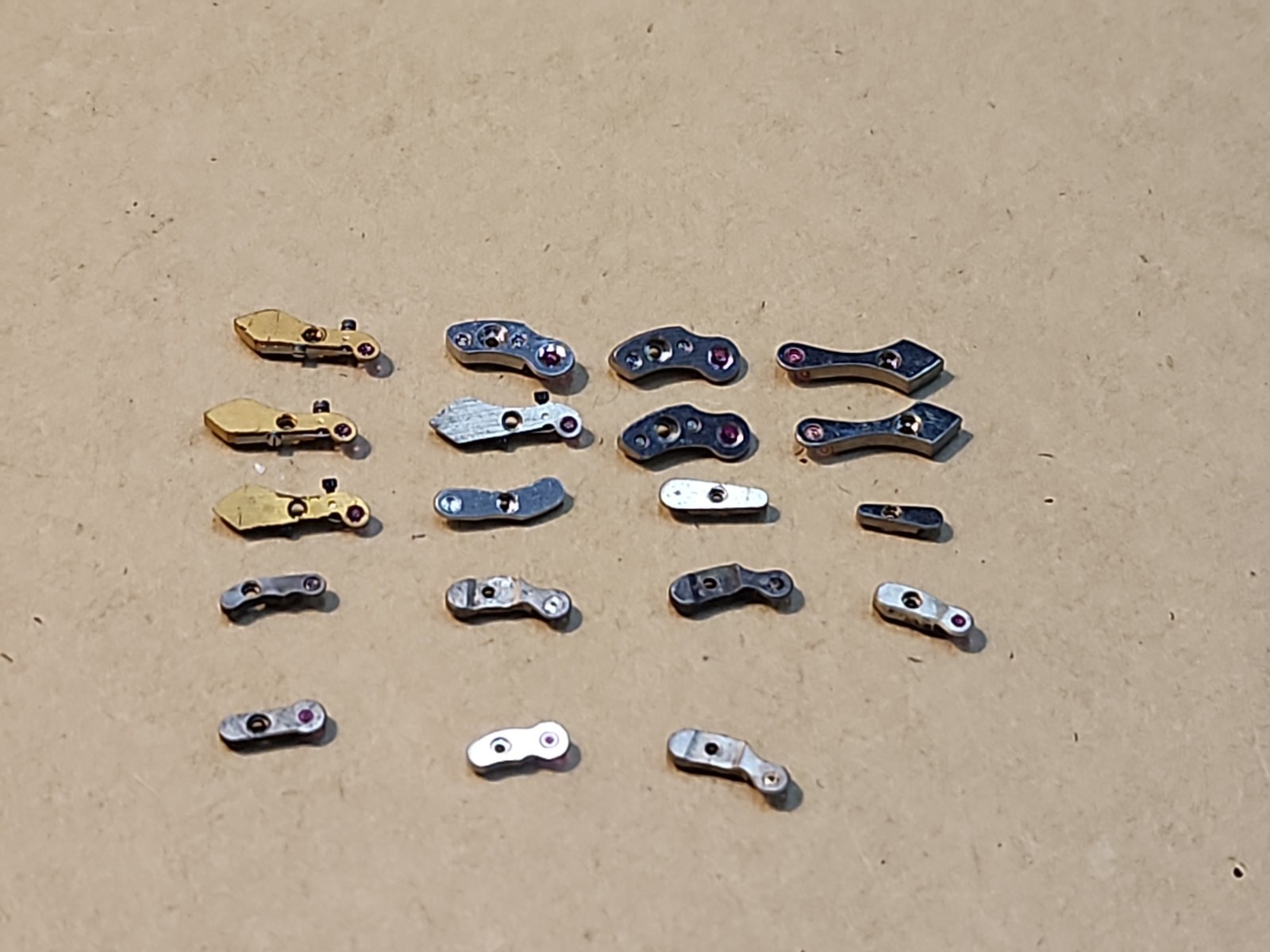 Lot Of Mixed Wristwatch Bridges Movement Parts Spares Repairs