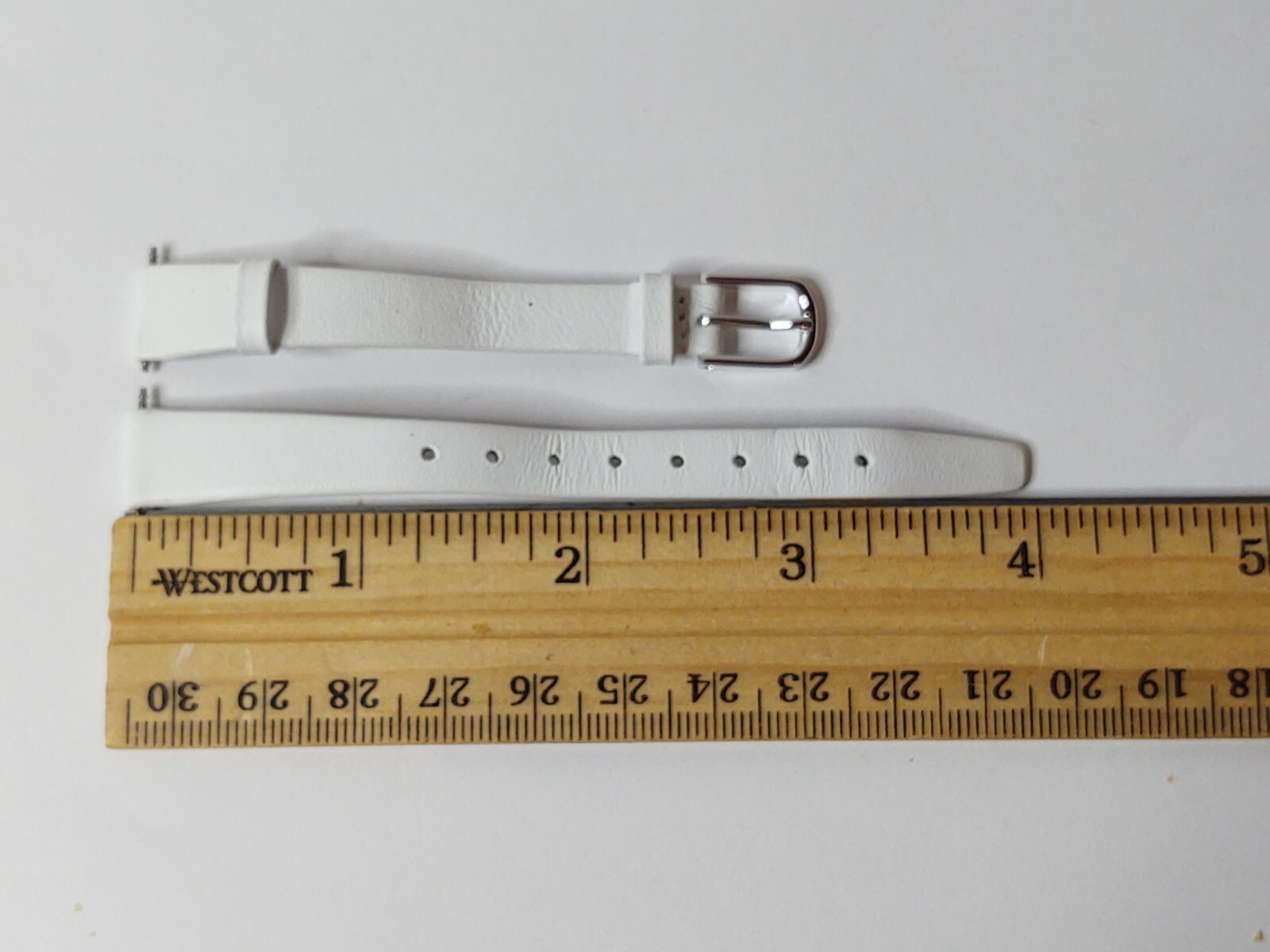 Speidel Express White Watch Band Replacement 10 mm Wide 6″ Long Leather
