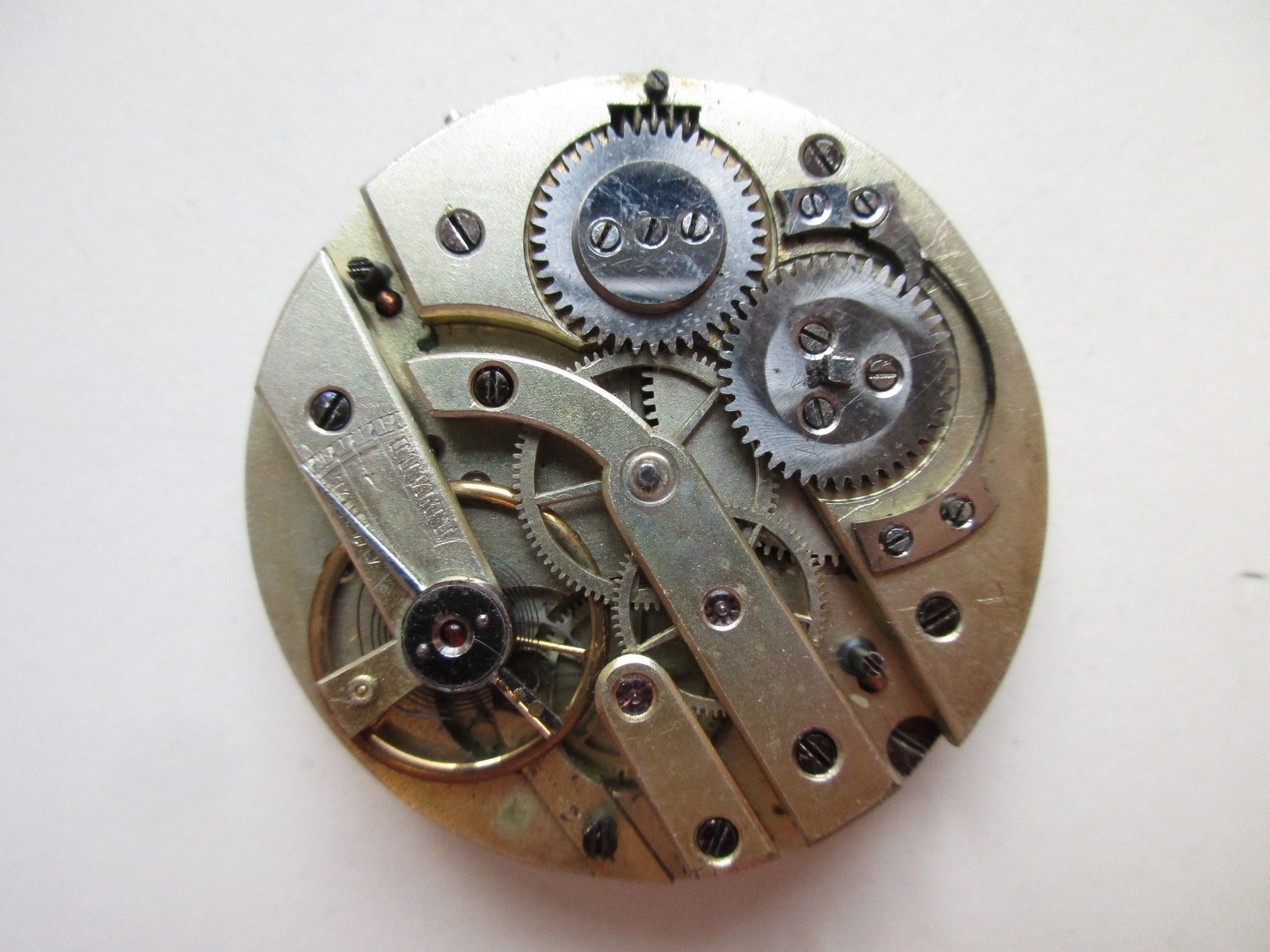 Pocket watch movement diam. 43.2 mm crown wind (at 12) – running