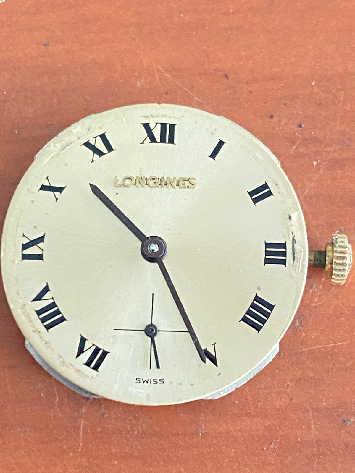 VINTAGE MEN’S LONGINES WRIST WATCH MOVEMENT, CAL. 370, KEEPING TIME, 17 JEWEL