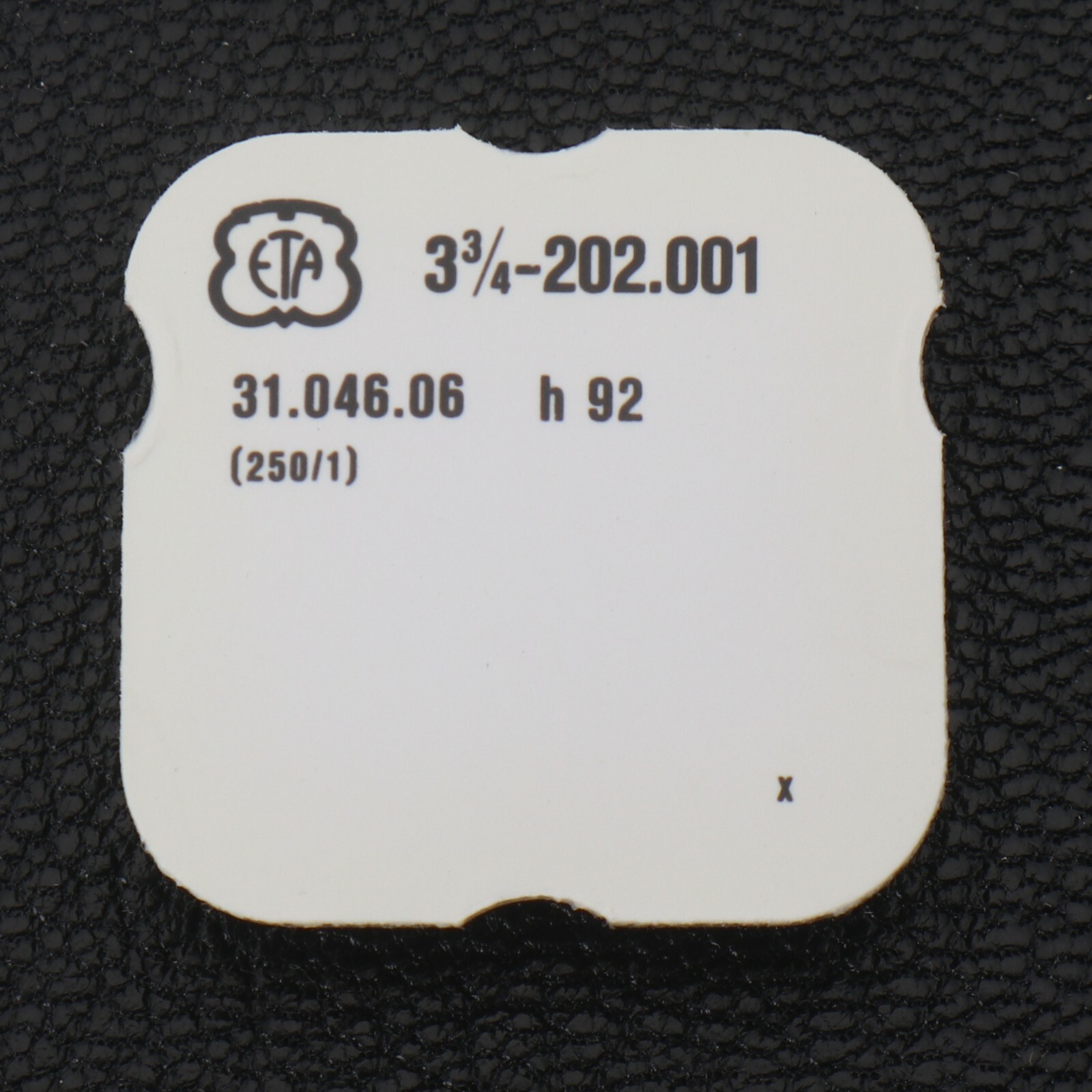Genuine ETA 202.001 #250/1 Hour Wheel 31.046.06 New Old Stock Watch Part (G5D10)
