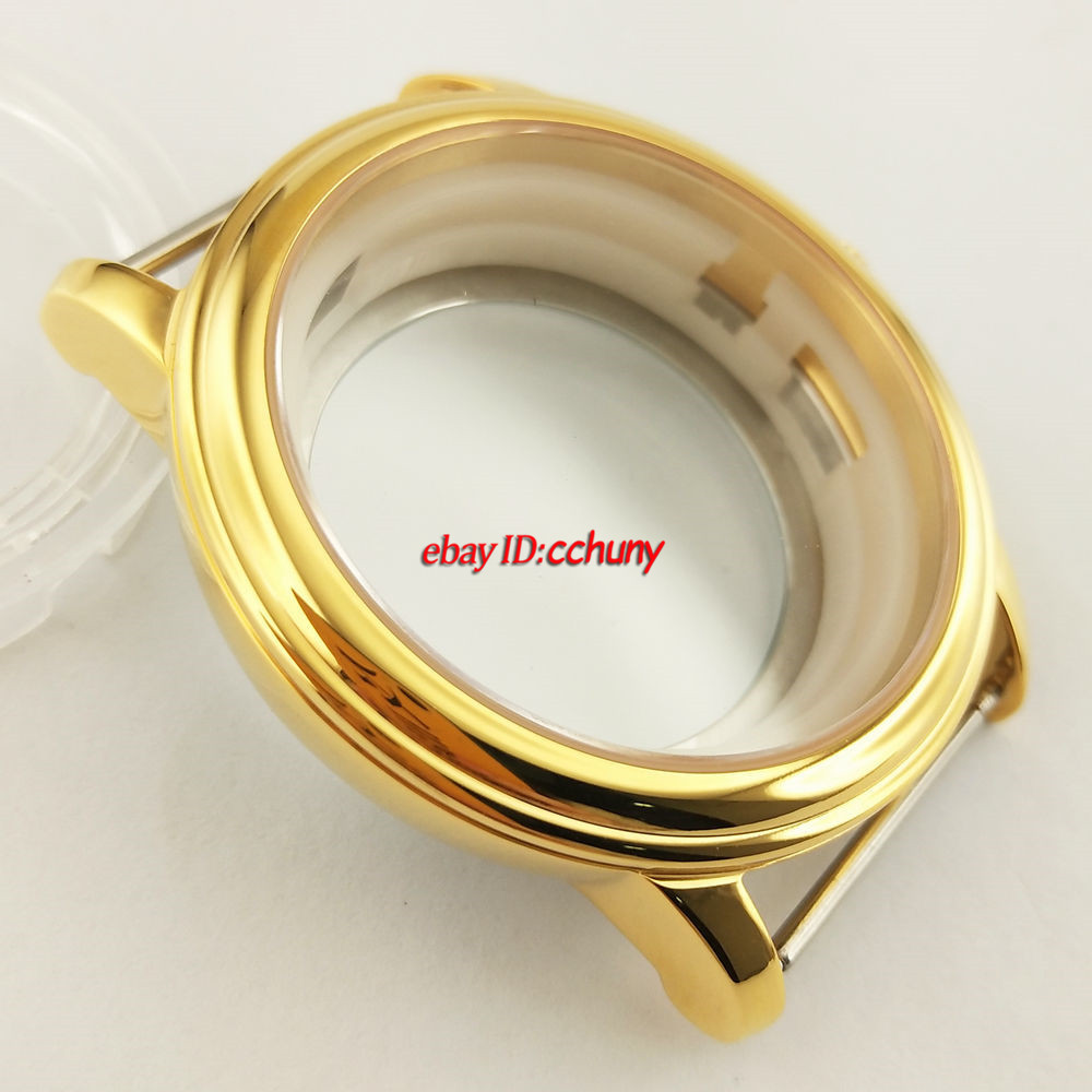42mm Silver/Golden/Rose Gold Watch case Fit ETA 2836,Miyota 8215 8205 Movement