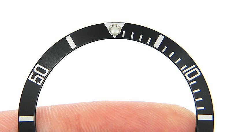 Genuine Rolex Submariner 16610 16800 168000 Black “Pointed 4” Watch Bezel Insert