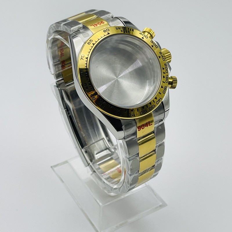 for DAYTONA VK64 38mm VK63 Watch Case MOD Quartz Movement Chronograph Stop Watch