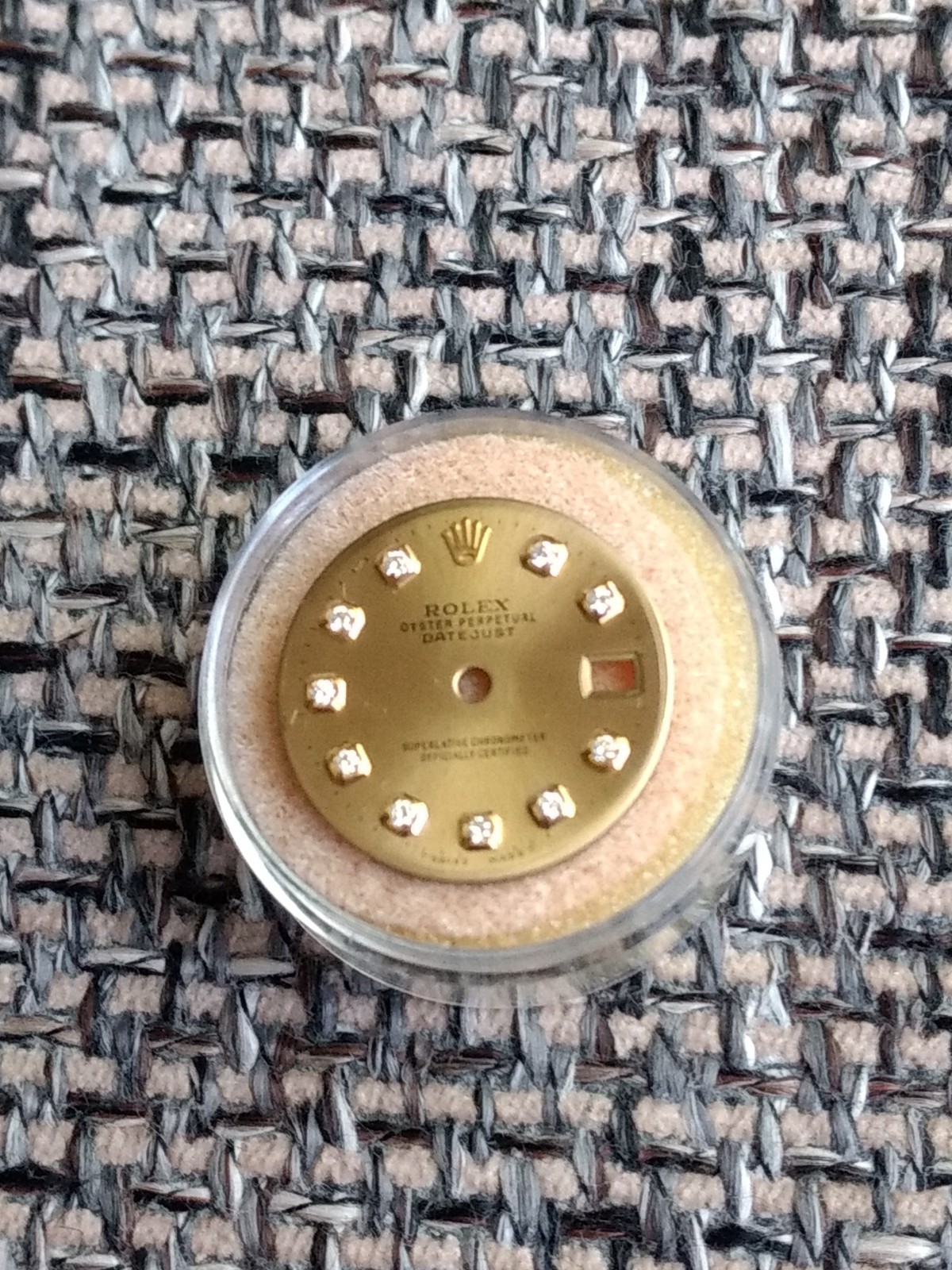 Rolex Ladies Datejust Champagne w/Diamonds Fits 26mm Case