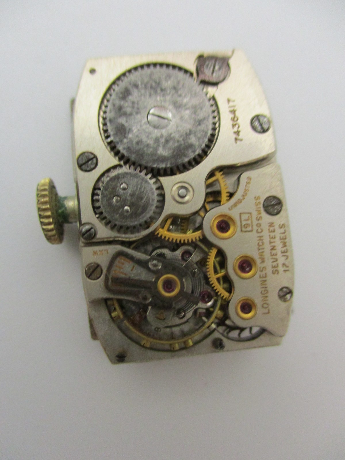 Genuine LONGINES Caliber 9L 17-Jewel Wristwatch Movement with Diamond Dial