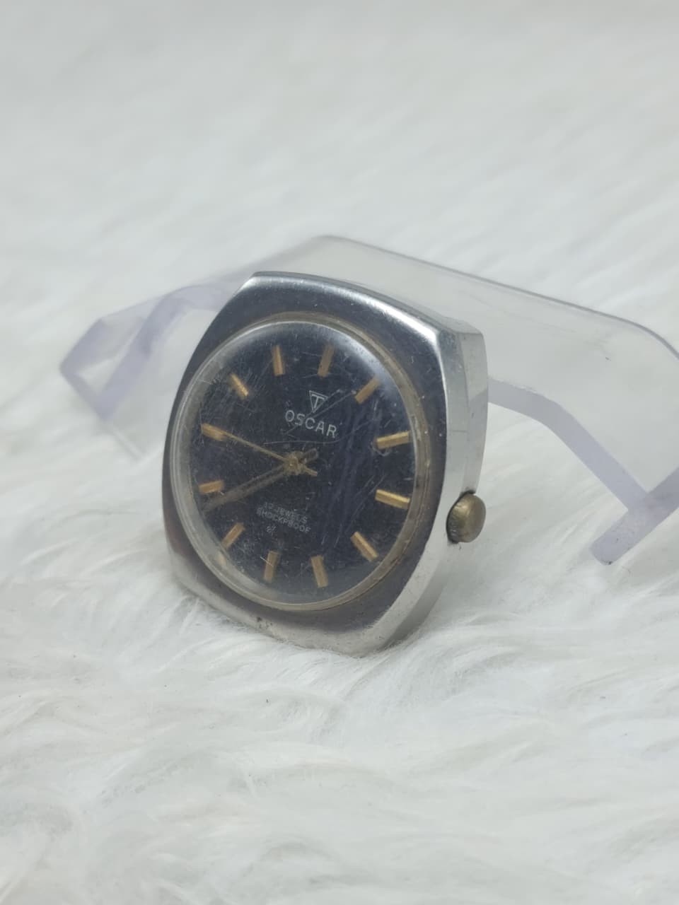 OSCAR Vintage Mechanical Watch 17 Jewels Shockproof Stainless Steel–Repair/Parts