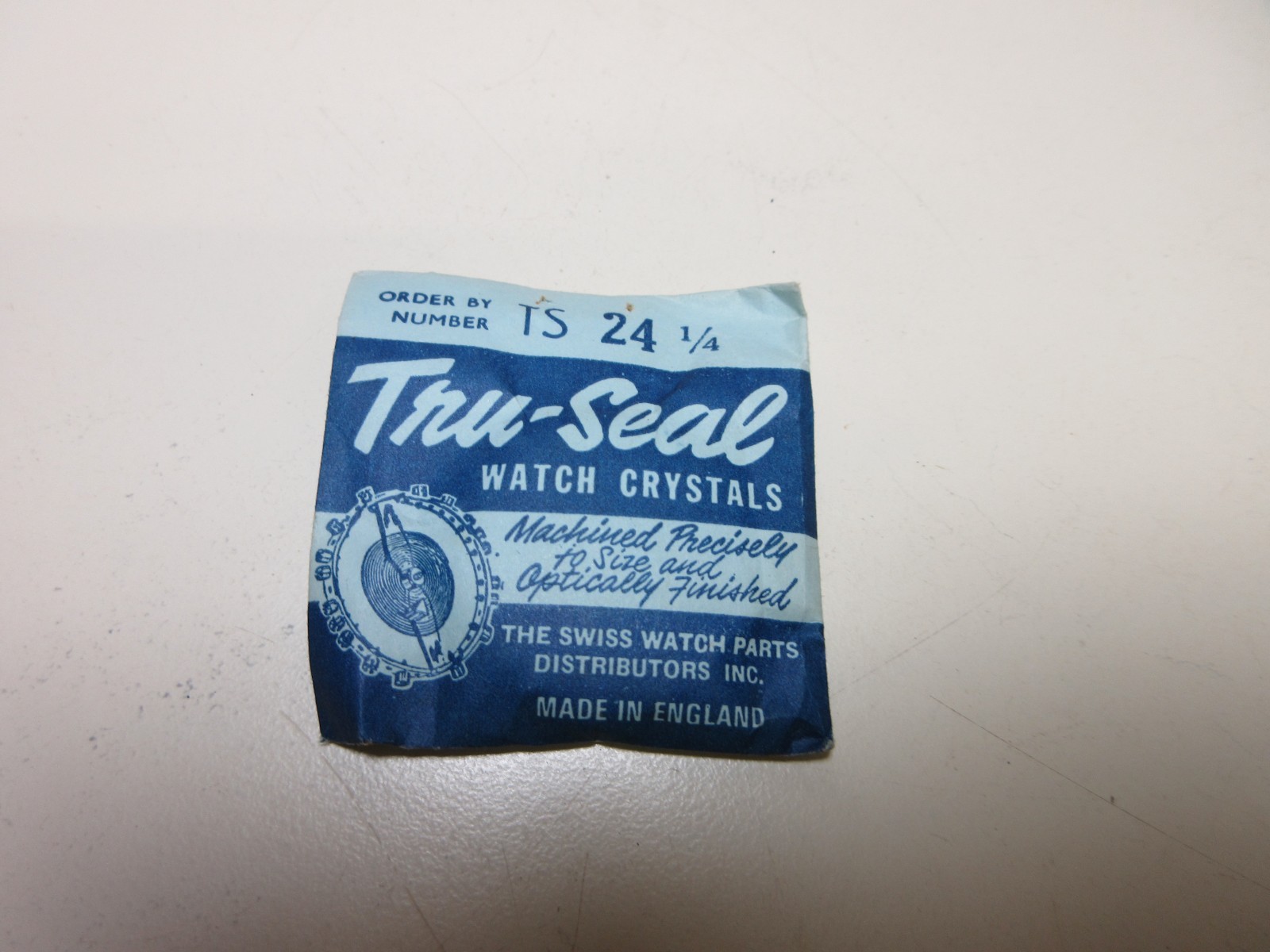 TRU SEAL ROUND WATCH CRYSTAL TS 24 1/4 WATCHMAKER REPLACEMENT PART #345
