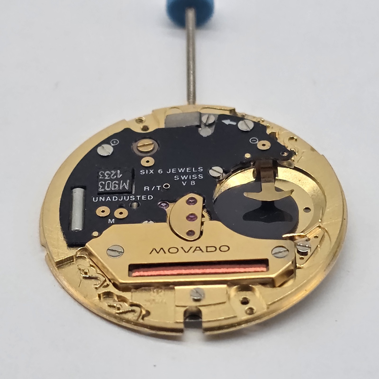 Movado ETA 255.111 Watch Movement Swiss 6 Jewels Untested Parts Or Repair #2
