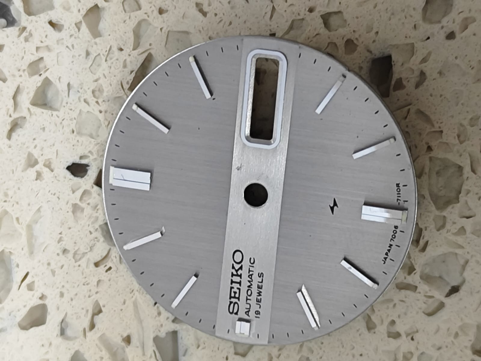 Seiko 7006-7020/7029 PART – Dial the original Silver DIAL 27mm Used