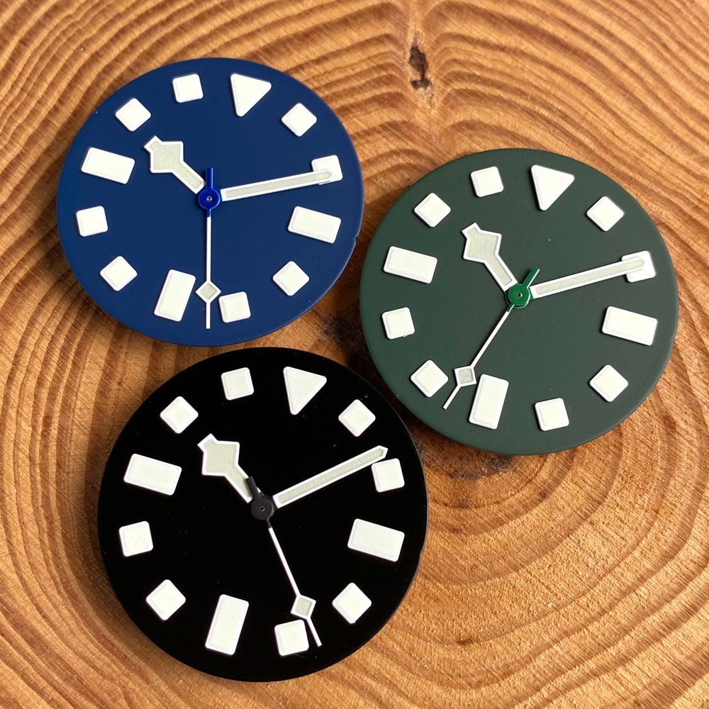 Purple Green Blue 29mm Watch Dial Set Lume fit NH35 NH36 For FXD Diver Men Watch