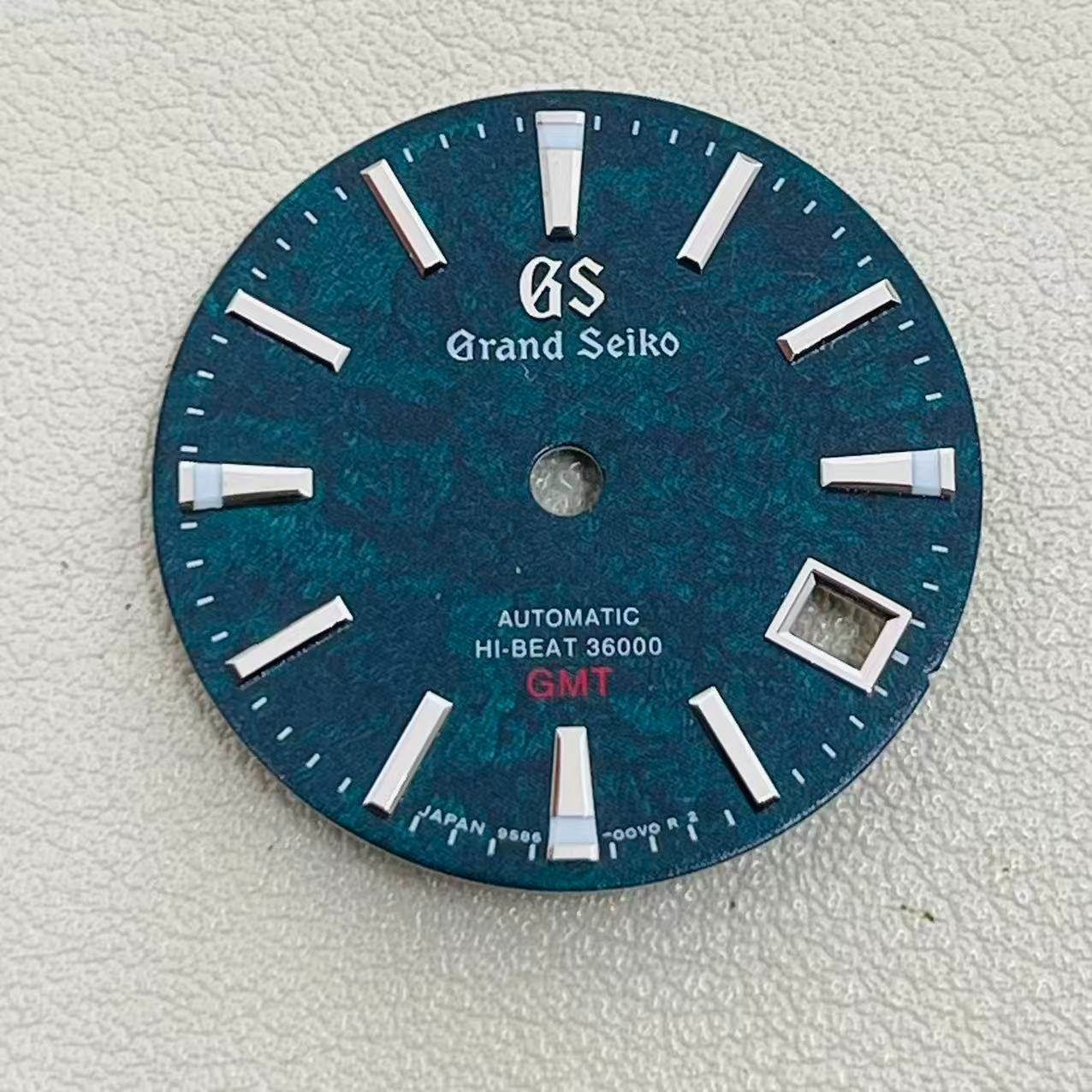 For Seiko 28.5mm Watch Dial Luminous Fit NH34 GMT Movement GS Watches Faces