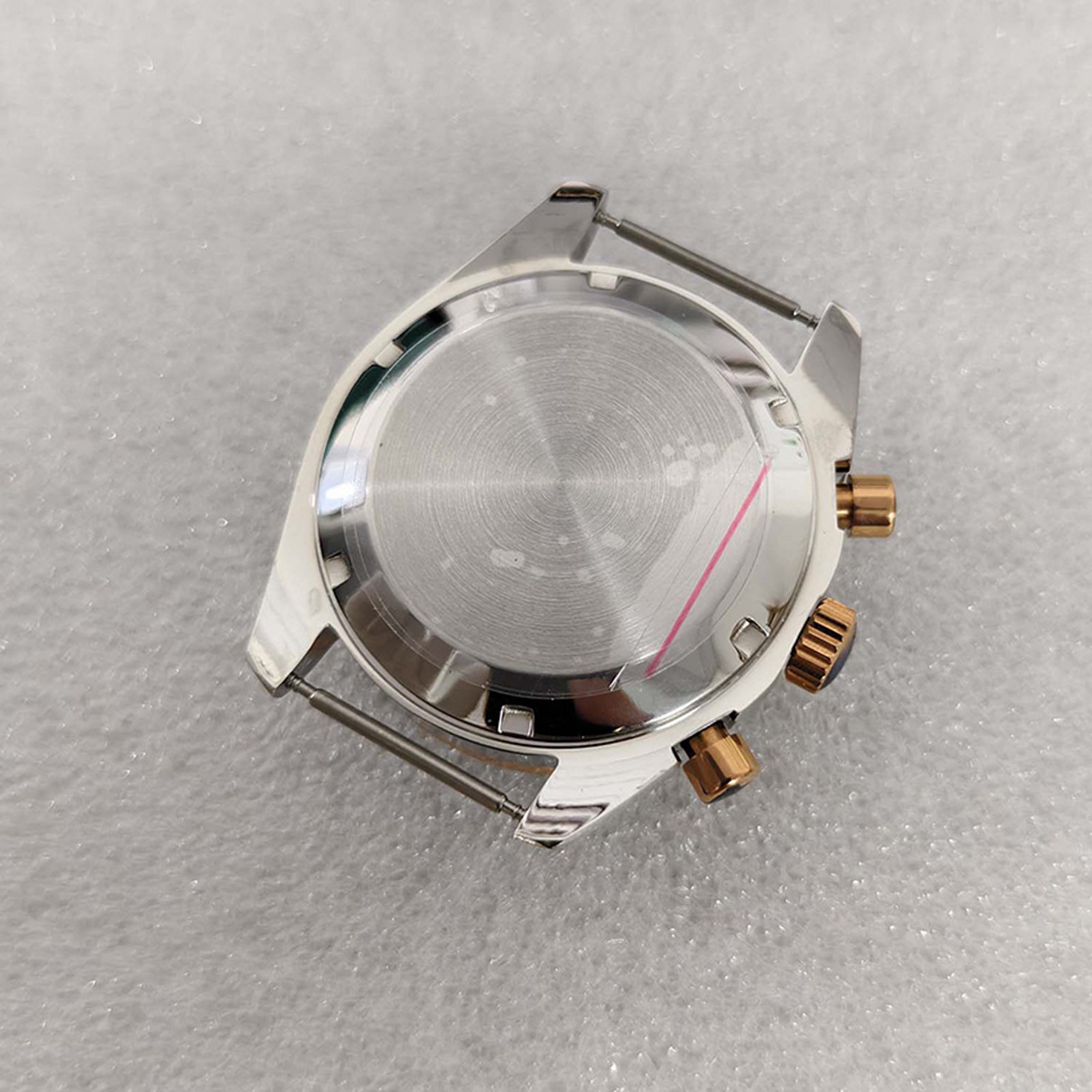 40mm Stainless Steel Watch Case Mineral Glass&20mm Watch Strap For VK63 Movement