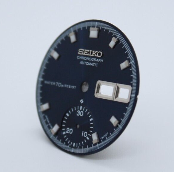 Blue Resist Dial for Vintage Seiko Chrono 6139-6002 6139-6005 6139-6009 Pogue