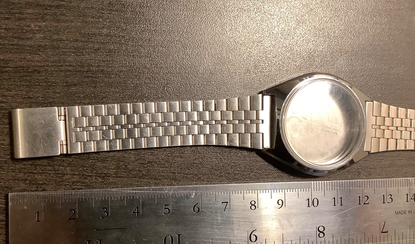 NOS STAINLESS WATCH CASE & BAND ONLY Y143-8020 FOR LORUS QUARTZ WATER RESISTANT