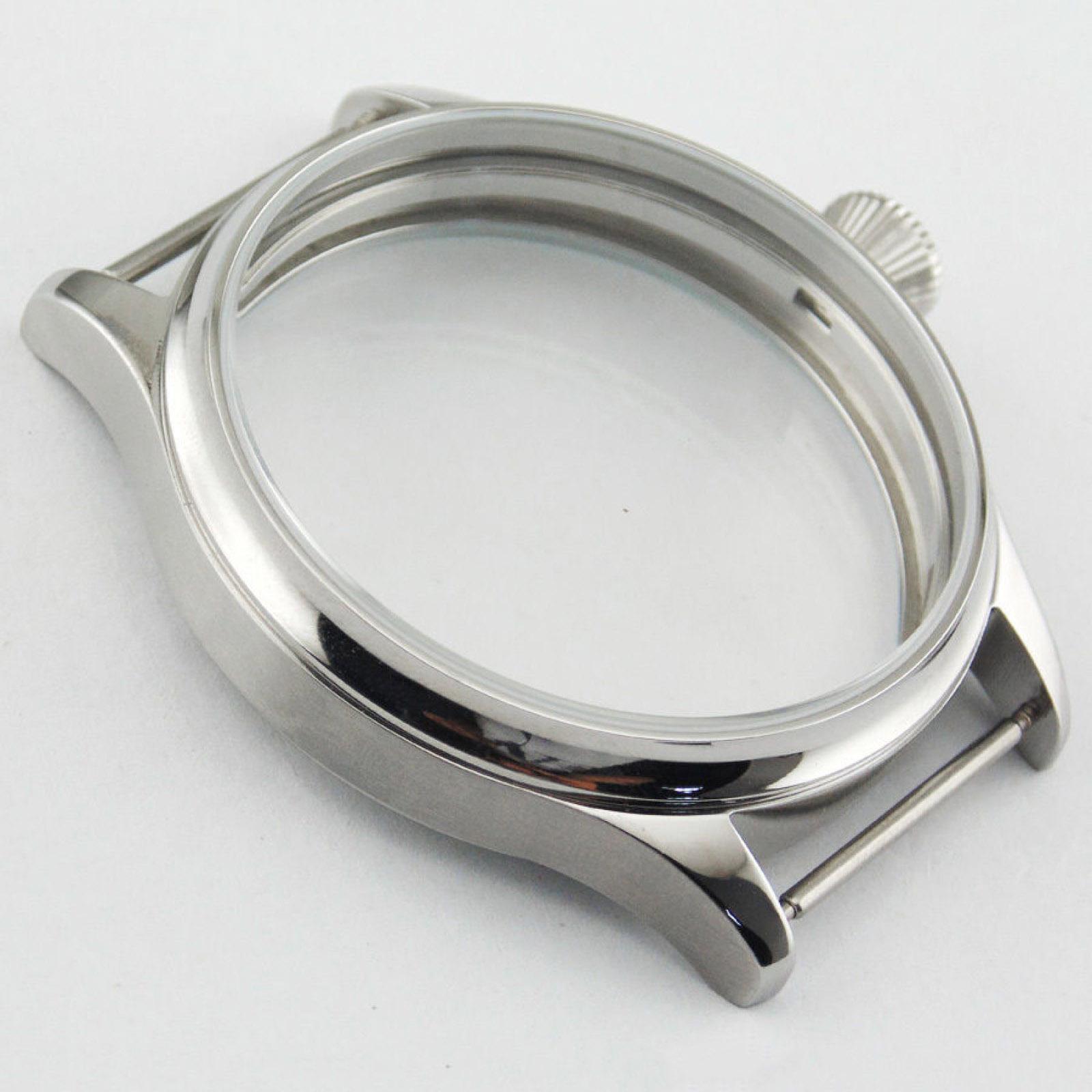 Original 44mm Stainless Steel Watch Case For Seagull ST3600/ST3621 ETA 6497/6498