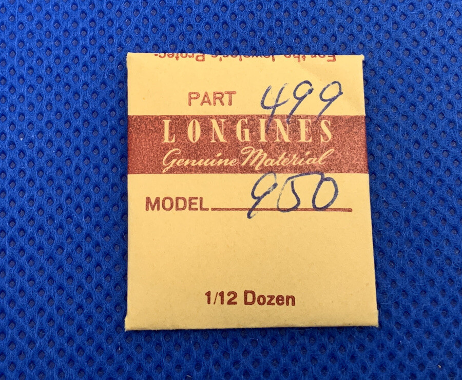 Longines L950.2/950 Part # 499.friction Washer. New Old Stock. Sealed. 45-05 R