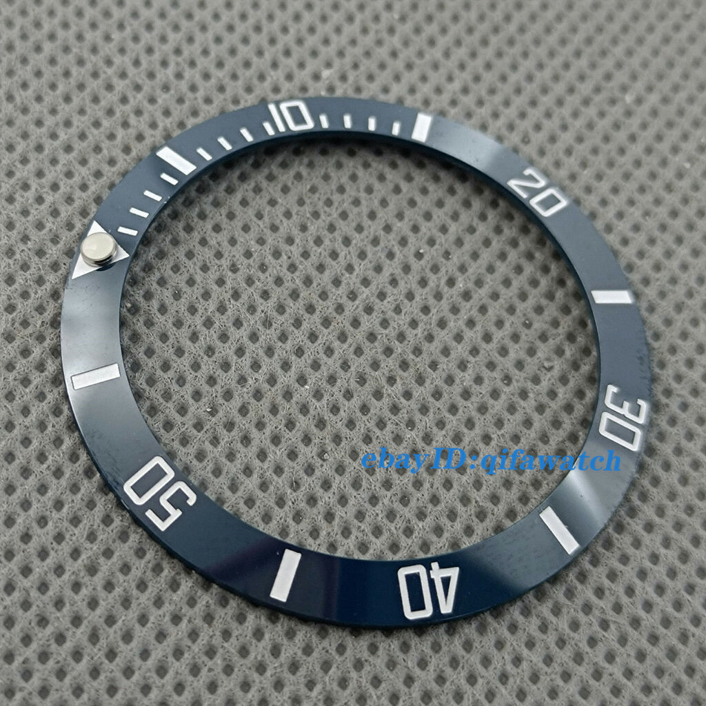 38mm Navy blue ceramic watch bezel insert for 40mm automatic watches
