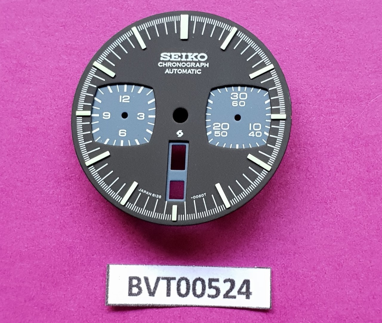 NEW SEIKO BLACK DIAL 6138-0040, 6138 0049 BLACK BULLHEAD WATCH BVT00524