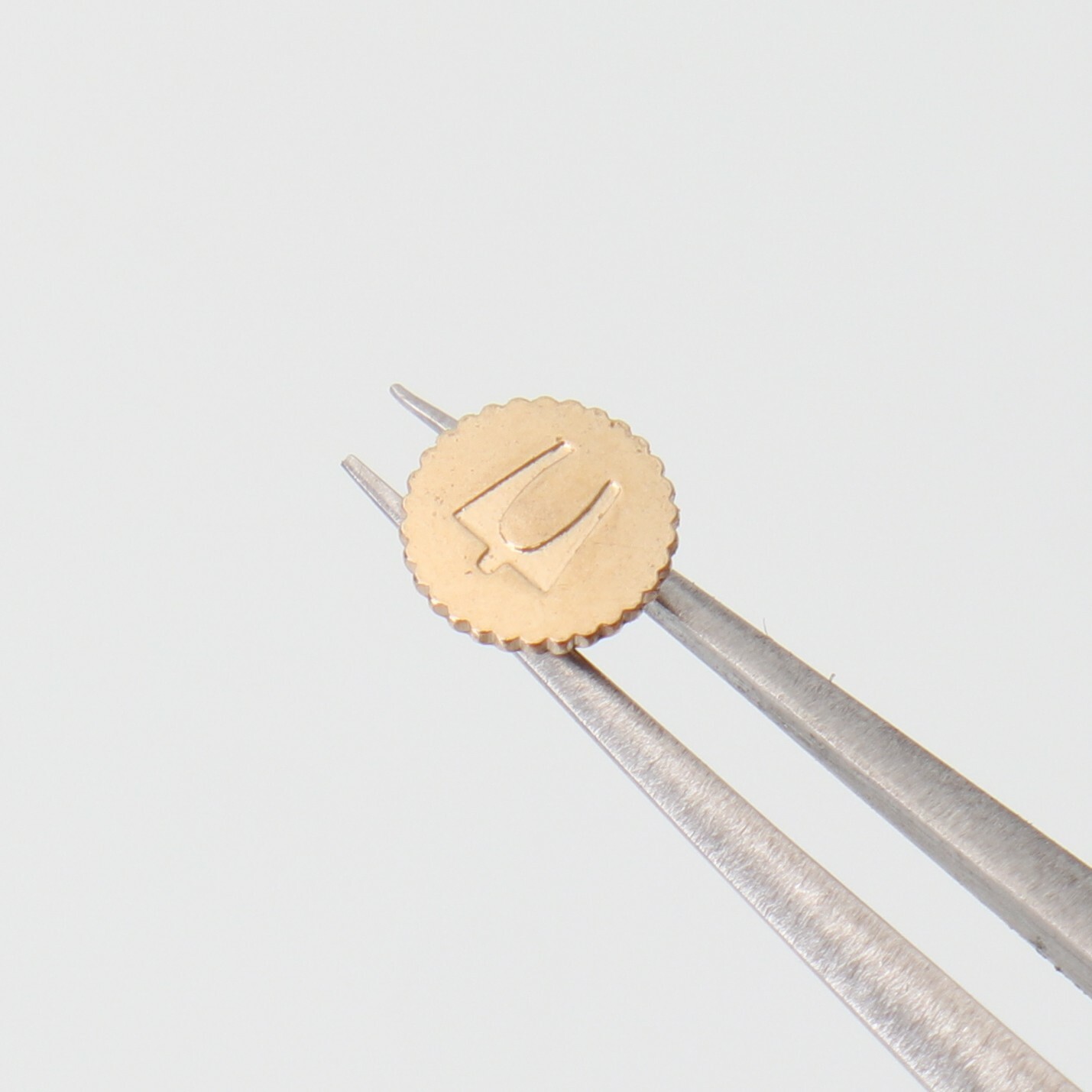 Accutron Gold Tone Crown For Watch Part #1001Y Water Resistant New Old Stock