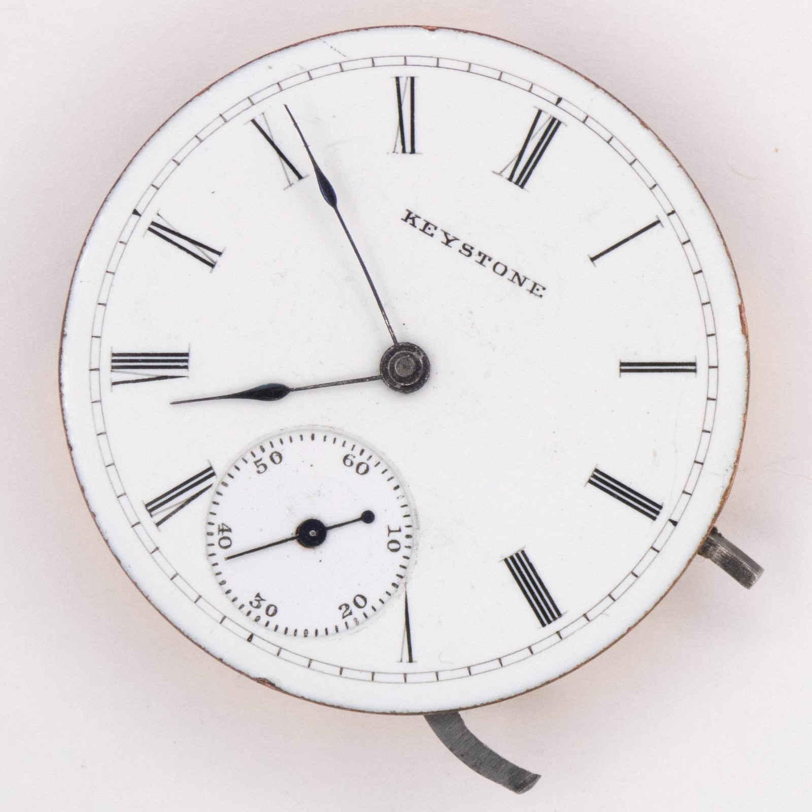Keystone 4-Size Lever-Set Antique Pocket Watch Movement, Keeps Time