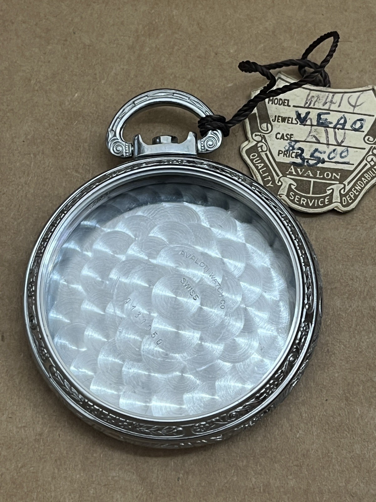 Avalon Base Metal Pocket Watch Case Approx 16s Open Face Extra Nice BIN$ 29.99